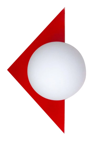 D-light Üçgen Aplik Kırmızı