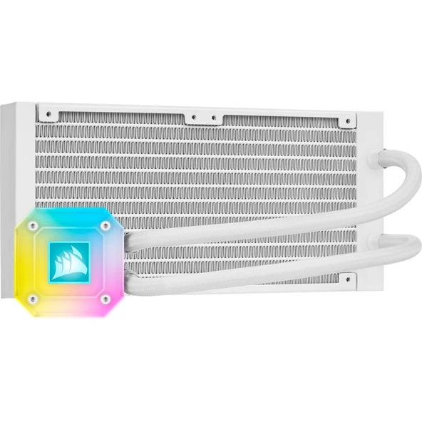 CORSAIR CW-9060050-WW ICUE H100I ELITE CAPELLIX 240 MM RGB FANLI SIVI ISLEMCI SOGUTUCUSU BEYAZ (INTEL 1200 1150 1151 1155 1156 1366 2011 2066 / AM - 3
