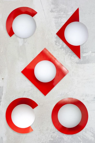 D-light Üçgen Aplik Kırmızı - 2