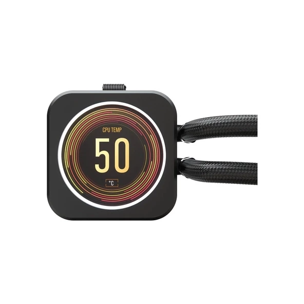 Icue H100I Elite LCD Ekran 240MM Sivi Işlemci Soğutucusu CW-9060061-WW - 4