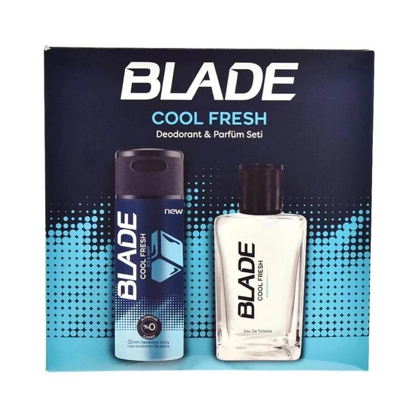 Blade Cool Fresh Erkek Parfüm EDT 70 ML + Sprey Deodorant 150 ML - Resim 2
