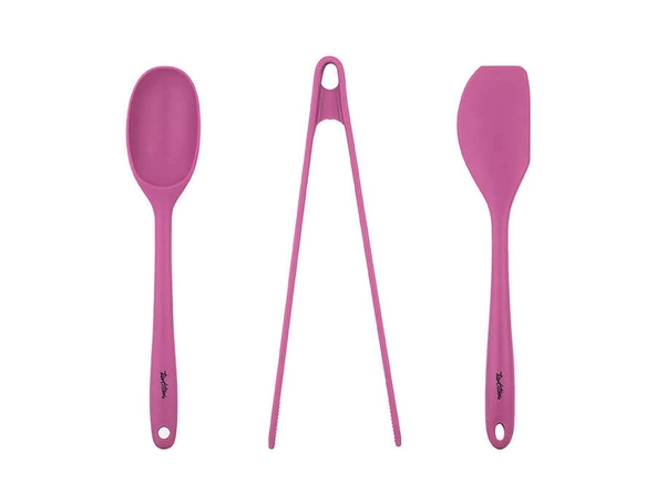 Tantitoni Silikon Vişne 3'lü Büyük Servis Seti ürün görseli 1