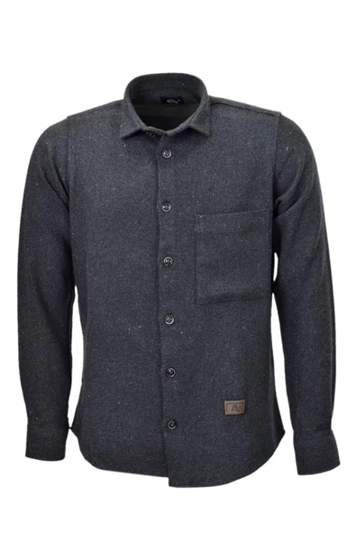 Erkek Silim Fit Spor Kışlık Oduncu Gömlek BGL-ST03899 - Resim 3