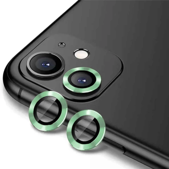 Apple Iphone 12 Mini  Uyumlu Kamera Koruyucu Lens AÇIK YEŞİL