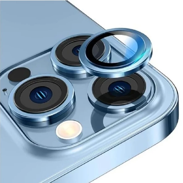 Apple Iphone 14 Plus  Uyumlu Kamera Koruyucu Lens SİERRA BLUE