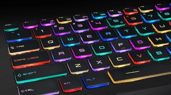 MSI GV72, GV72 7RD, GV72 7RE Notebook Klavye - Tuş Takımı / Siyah - TR - Backlit RGB