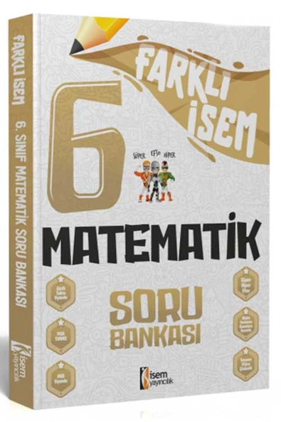 İsem 2025 Farklı İsem 6. Sınıf Matematik Soru Bankası