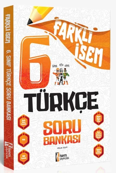 İsem 2025 Farklı İsem 6. Sınıf Türkçe Soru Bankası