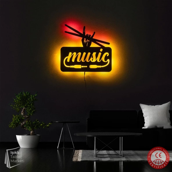 Işıklı Tablo Marketi Müzik Tablosu - 2