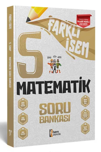 İsem 2025 Farklı İsem 5. Sınıf Matematik Soru Bankası