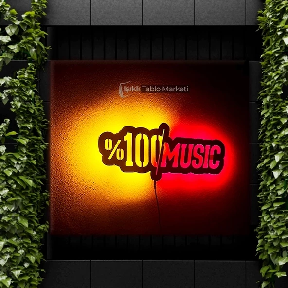 Işıklı Tablo Marketi %100 Müzik Tablosu