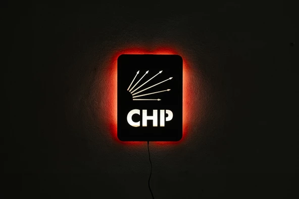 Işıklı Tablo Marketi CHP Parti Logo Tablosu - 1