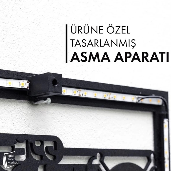 Işıklı Tablo Marketi Think Yazılı Tablo - Resim 4