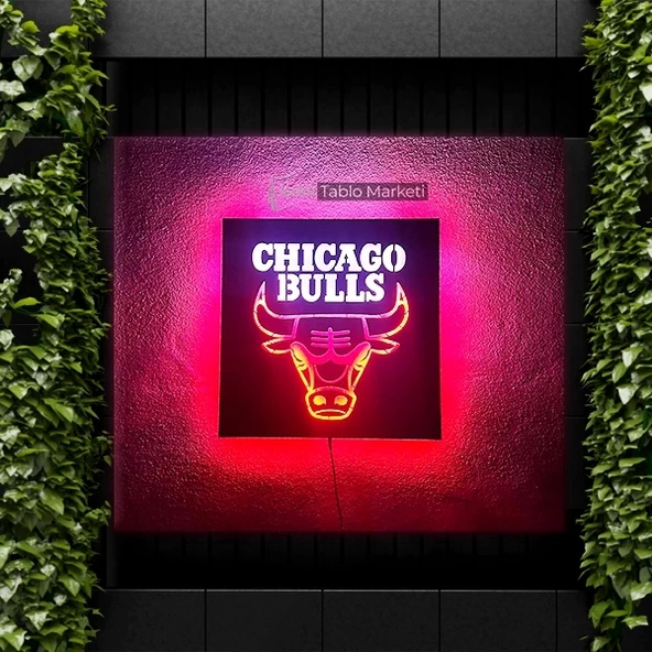 Işıklı Tablo Marketi Chicago Bulls Tablo