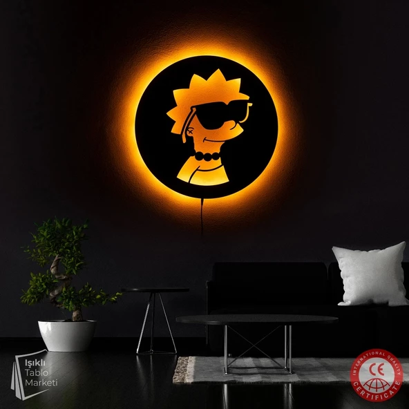 Işıklı Tablo Marketi Simpsonlar Tablo V4 - 2