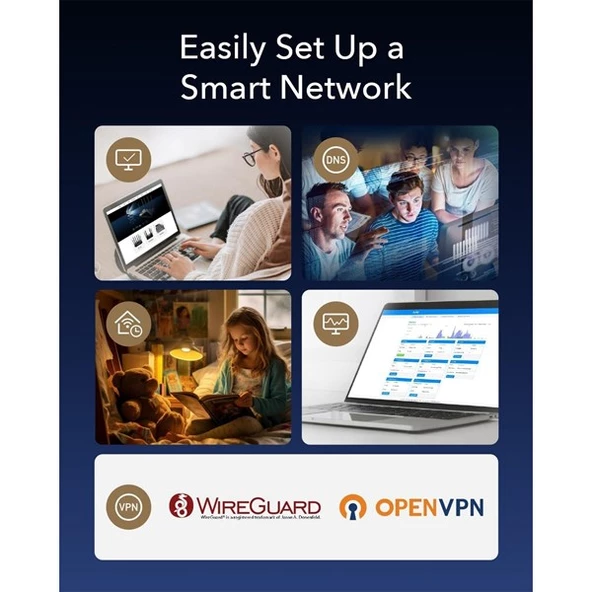 CUDY M3000 AX3000 2.5GIGABIT DUAL BAND MESH ROUTER 3-lü paket - Resim 7