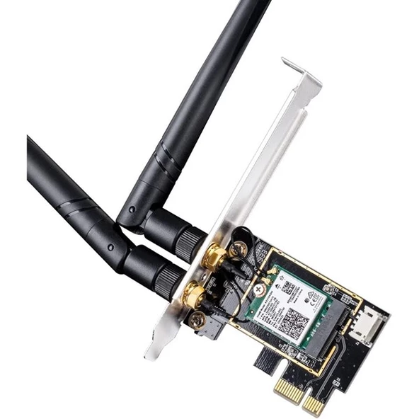 CUDY WE3000 AX5400 Wi-Fi 6E Bluetooth 5.3 PCI-E Kablosuz Ağ Adaptörü - 2