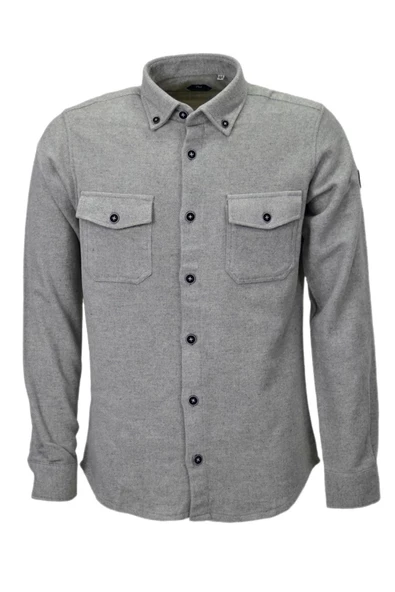 Erkek Kışlık Klasik Çift Cepli Oduncu Gömlek BGL-ST03901 - Resim 6