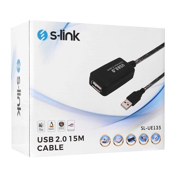 S-LINK 15metre SL-UE135 USB Uzatma Kablosu - 3