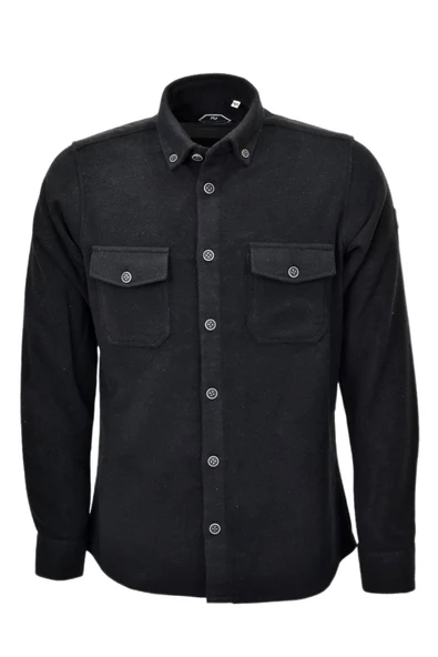 Erkek Kışlık Klasik Çift Cepli Oduncu Gömlek BGL-ST03901 - Resim 5