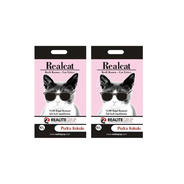 REAL CAT KEDİ KUMU 10 LT 2 ADET