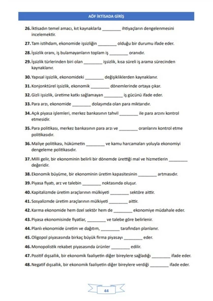 AÖF İktisada Giriş Kitabı - 4