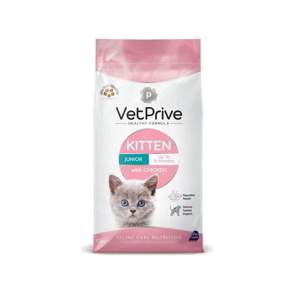 Vet Prive Tavuk Etli Yavru Kedi Maması 10kg