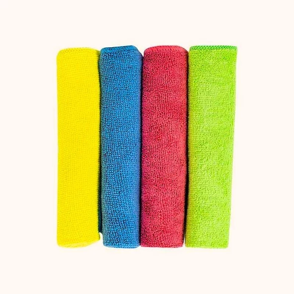 ALPARS 4 Adet Mikrofiber Temizlik Bezi Cam, Araba, Mutfak Temizlik Bezi 30*30 Cm Leke Tutmaz - 9