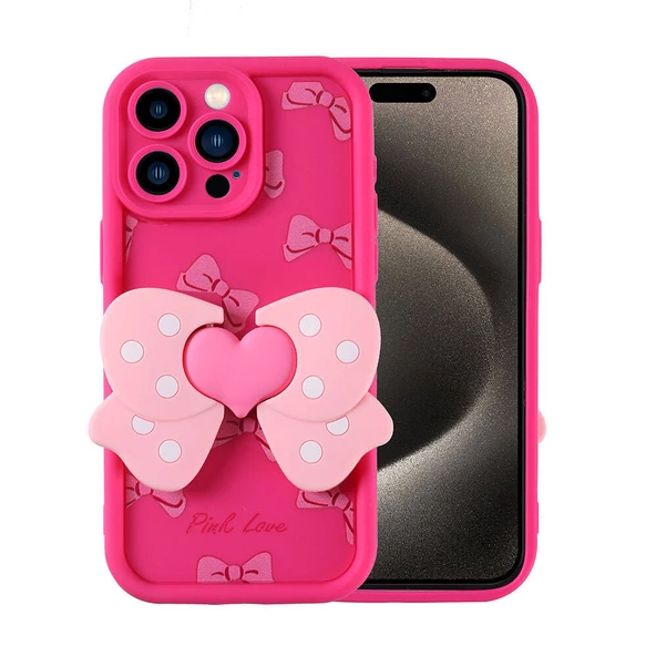 Apple iPhone 15 Pro Kılıf Kamera Korumalı Figür Tasarımlı Zore Kapya Kapak - 2