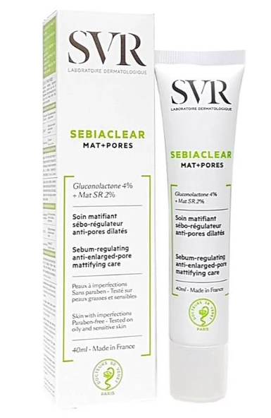 SVR Sebiaclear Mat Pores 40ml | Yağlı Ciltler için Matlaştırıcı Krem