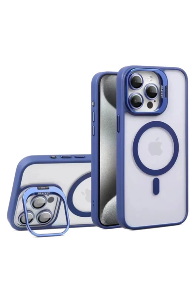 iphone 13 Pro  Kılıf Kamera Standlı +Lens koruyuculu Kapak - 6