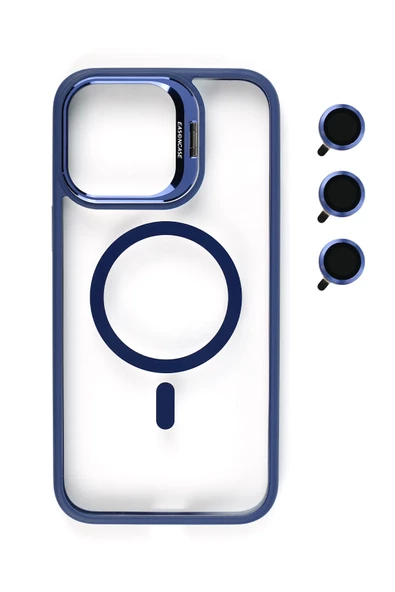 iphone 13 Pro  Kılıf Kamera Standlı +Lens koruyuculu Kapak - 2