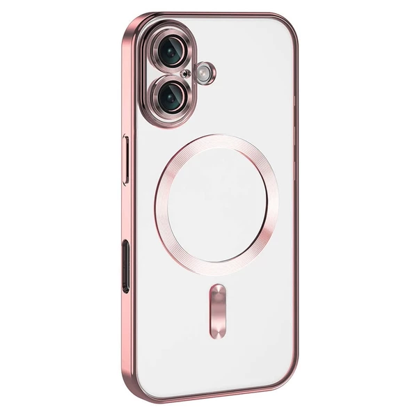 Apple iPhone 16 Plus Kılıf Kamera Korumalı Magsafe Wireless Şarj Özellikli Redclick Demre Kapak - Resim 3