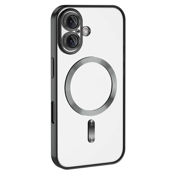 Apple iPhone 16 Plus Kılıf Kamera Korumalı Magsafe Wireless Şarj Özellikli Redclick Demre Kapak - Resim 4