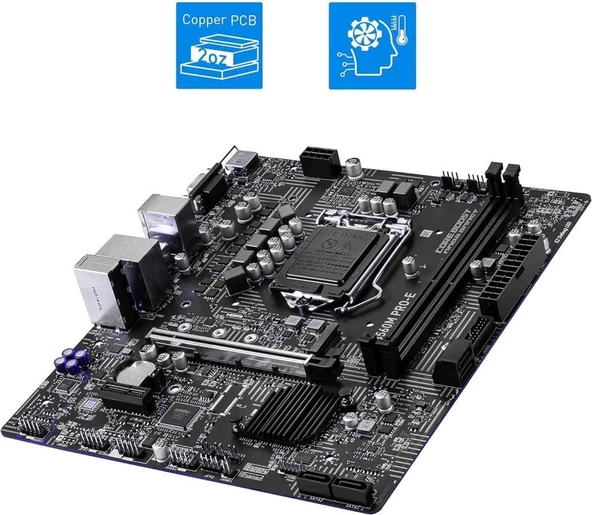 MSI B560M PRO-E Intel LGA1200 DDR4 mATX Anakart Teşhir - 7