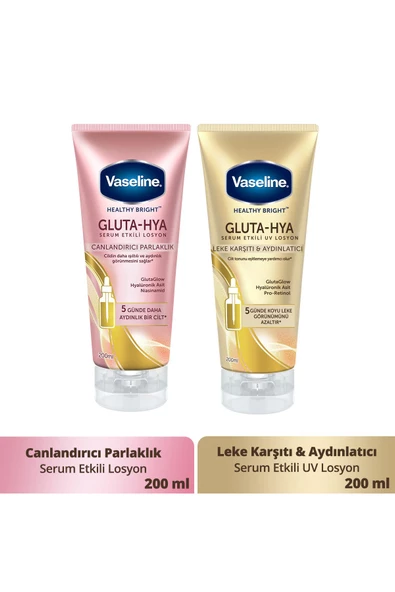 Vaseline Gluta Hya Serum Etkili Losyon 200 ml Gluta Hya Serum Etkili Uv Losyon 200 ml