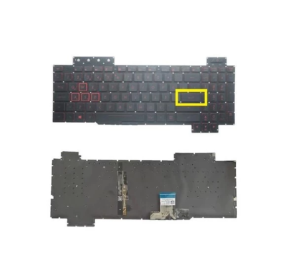 Asus TUF Gaming FX705GD Klavye Tuş Takımı TR Aydınlatmalı ürün görseli 1
