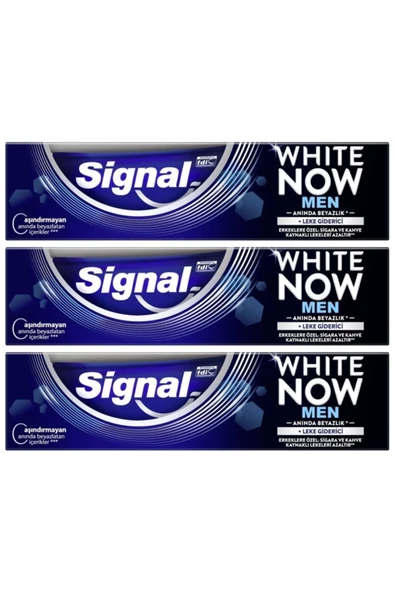 Signal White Now 75 Ml Men Diş Macunu X 3 Adet