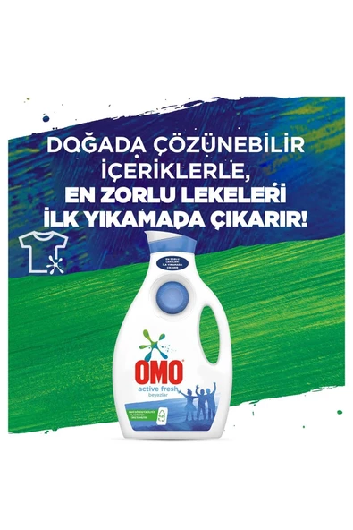 Omo Sıvı Çamaşır Deterjanı Beyazlar 1950 ML 30 Yıkama - 4