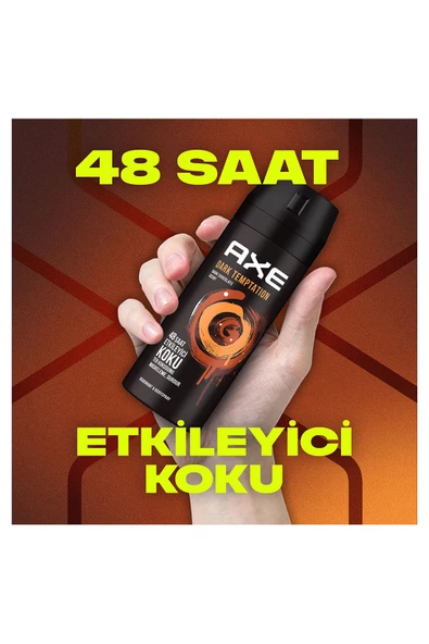 Axe Erkek Deodorant & Bodyspray Dark Temptation 48 Saat Etkileyici Koku Vücut Spreyi 150 ml X3 Adet - 5