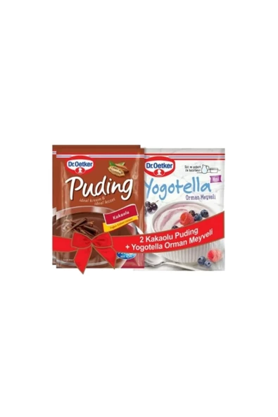 Dr. Oetker Dr Oetker Kakaolu Puding 2'li Yogatella Hediyeli 363 Gr.