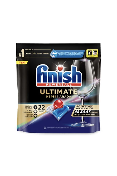 Finish Ultimate Hepsi 1 Arada 22 Tablet 283G