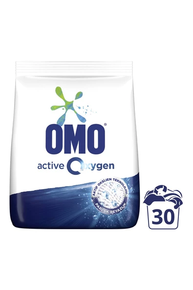 Omo Active Oxygen Toz Çamaşır Deterjanı Beyazlar Için En Zorlu Lekeleri Ilk Yıkamada Çıkarır 4.5 Kg - Resim 2