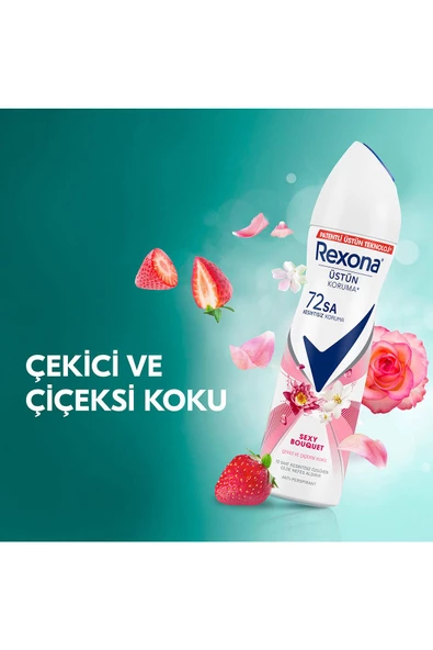 Rexona Kadın Sprey Deodorant Sexy Bouquet 72 Saat Kesintisiz Üstün Koruma 150 ml X2 - 5
