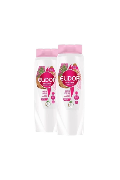 Elidor Doğanın Enerjisi Saç Bakım Şampuanı Hindistan Cevizi Yağı 500 Ml X2 Adet - 2