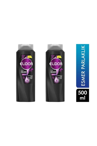 Elidor Esmer Parlaklık Şampuan 500ml (siyah) 8683130020890 (2 Adet)