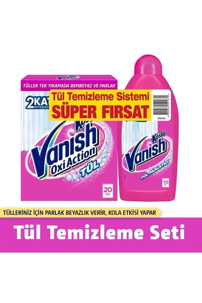 Vanish Kosla Tül Temizleyici Toz 450 gr Parlatıcı