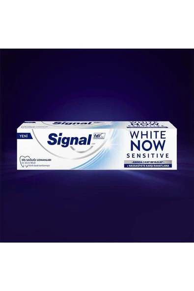 Signal White Now Diş Macunu Sensitive Anında 3 Kat Beyazlık 75 Ml X 2 Adet - 5