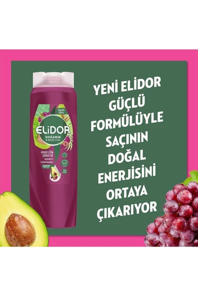 Elidor Şampuan Avokado&üzüm Çekirdeği Yağı 500 Ml - 4