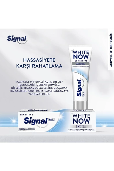 Signal Diş Macunu White Now Sensitive Anında 3 Kat Beyazlık 75 ML - 4